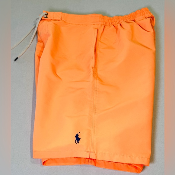 Polo Ralph Lauren Beach Swim Board Surf Shorts/Trunks Bright Orange Size M - Picture 4 of 13
